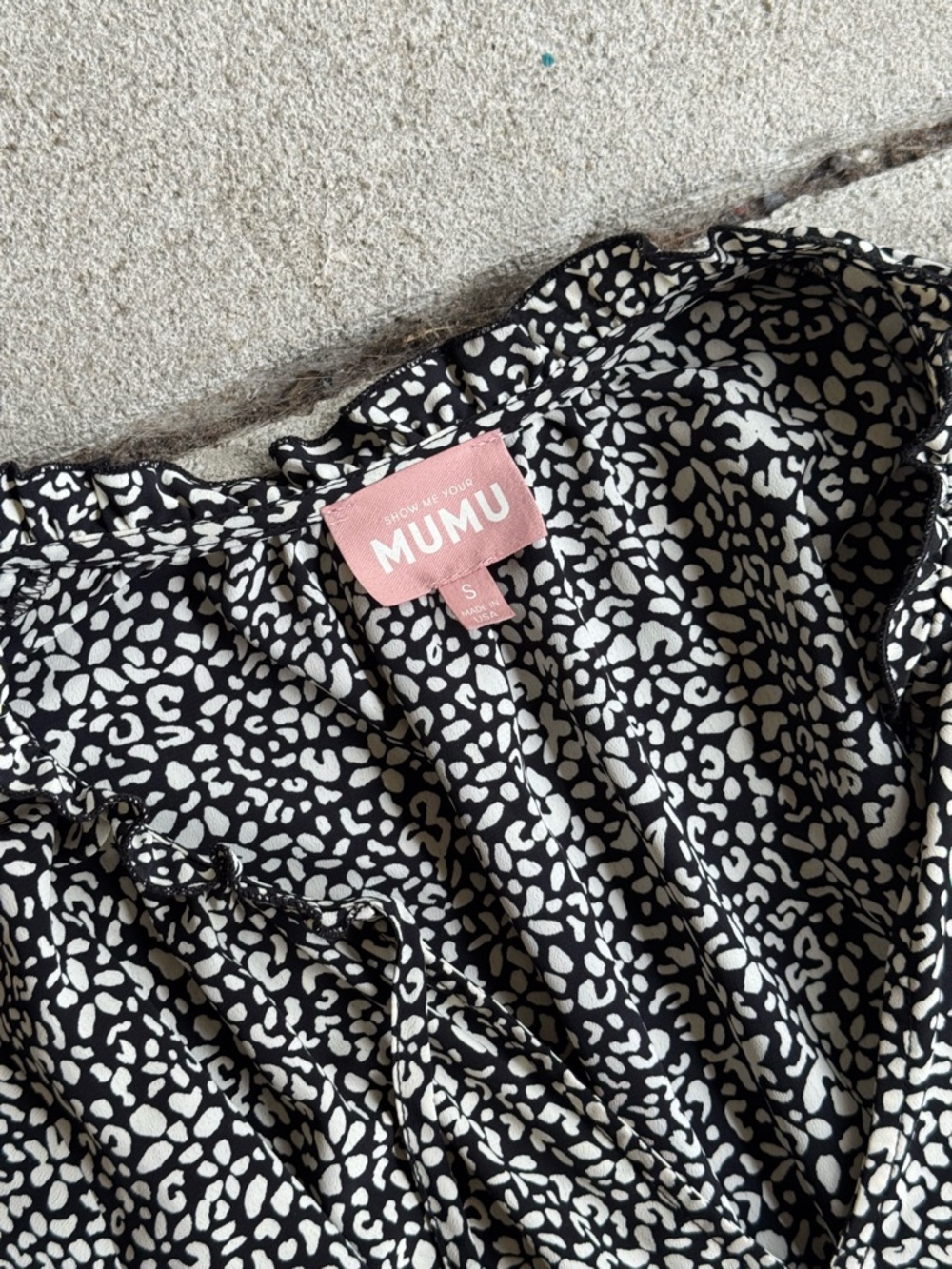 Show Me Your MuMu Tatum Black and White Mini Dress - Picture 5 of 7